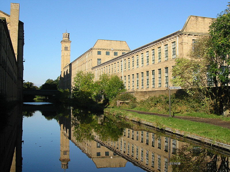 Saltaire from canal - Copyright www.photographers-resource.co.uk